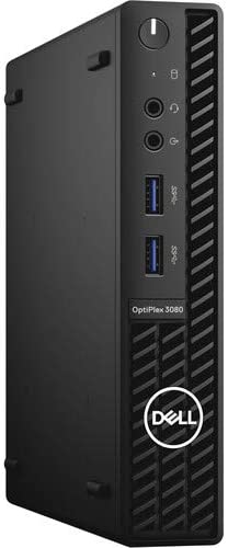 Dell OptiPlex 3080 Micro Business Desktop (Intel Core i5-8800T, 8GB DDR4, 256GB SSD, Wi-Fi, Bluetooth) Windows 11 Pro (Renewed)